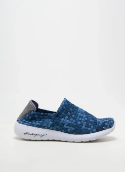 Baskets Rock Spring Bleu Talon Plat Jusqu'à 3cm