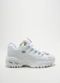 Baskets Skechers Blanc Bout Rond