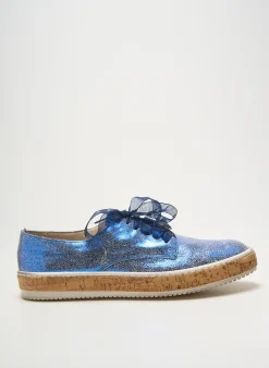 Baskets Stephane Gontard Bleu Talon Plat Jusqu'à 3cm