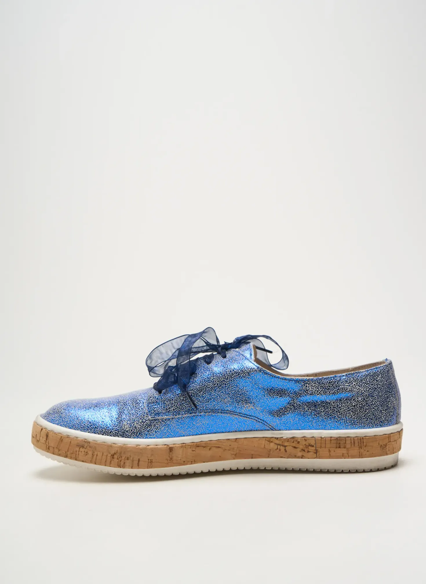 Baskets Stephane Gontard Bleu Talon Plat Jusqu'à 3cm