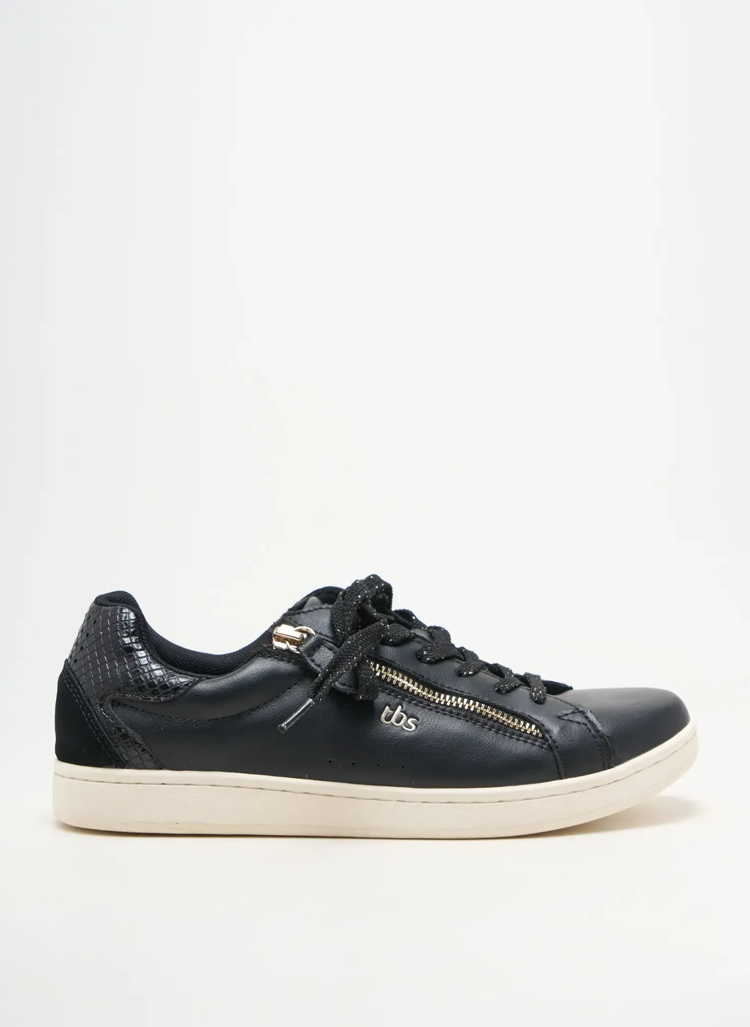 Baskets Tbs Noir Talon Plat Jusqu'à 3cm