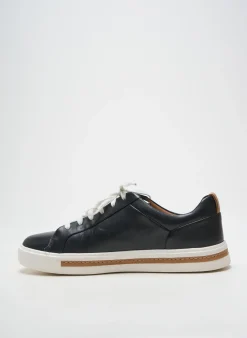 Baskets Unstructured By Clarks Noir Talon Plat Jusqu'à 3cm