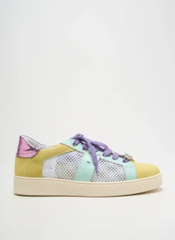 Baskets Vaddia Jaune Talon Plat Jusqu'à 3cm