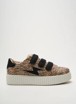 Baskets Vanessa Wu Beige Talon Plat Jusqu'à 3cm
