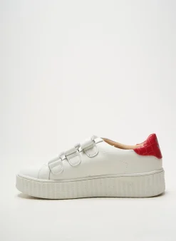 Baskets Vanessa Wu Rouge Talon Plat Jusqu'à 3cm