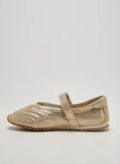 Baskets Victoria Beige Talon Plat Jusqu'à 3cm