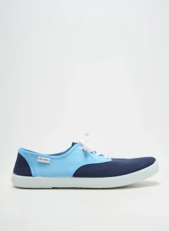 Baskets Victoria Bleu Bout Rond