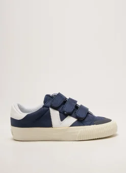Baskets Victoria Bleu Bout Rond