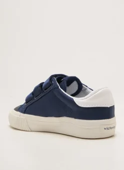 Baskets Victoria Bleu Bout Rond