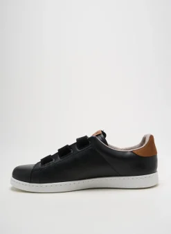 Baskets Victoria Noir Talon Plat Jusqu'à 3cm