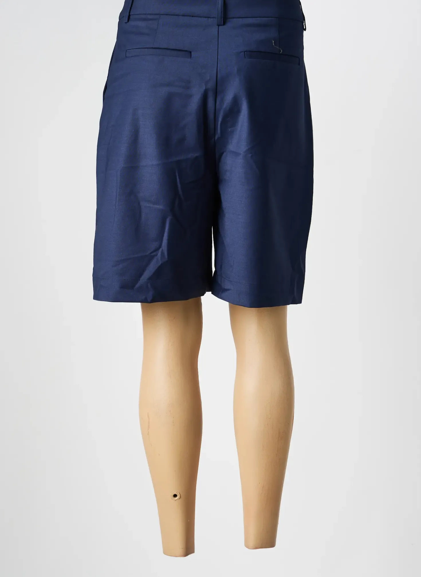 Bermuda Jane Blue Bleu Taille À Pinces