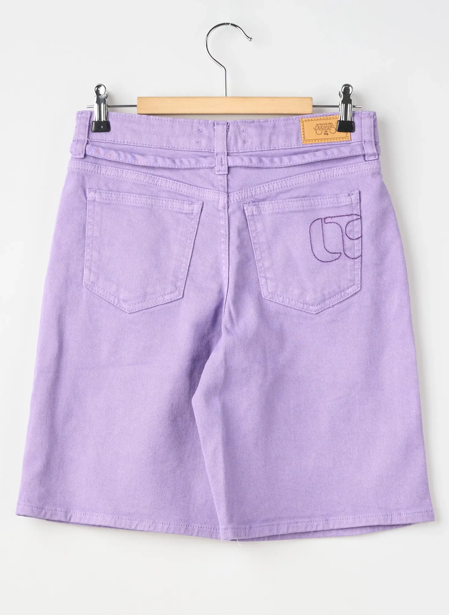 Bermuda Le Temps Des Cerises Violet Taille Ajustable