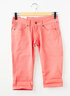 Bermuda Pepe Jeans Rouge Taille Ajustable