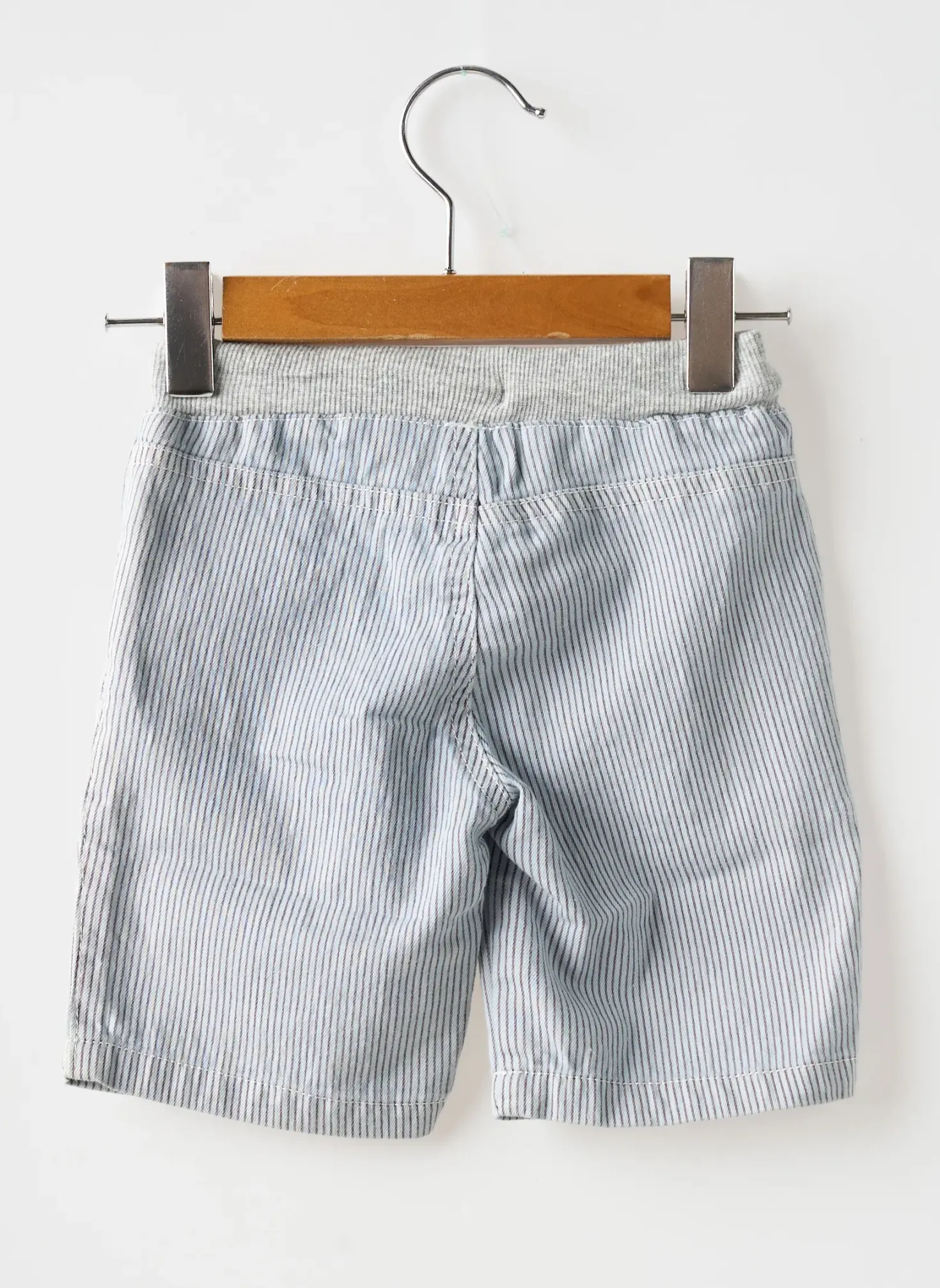 Bermuda 3 Pommes Bleu Taille Élastique