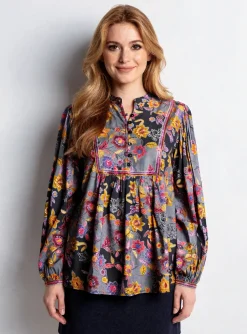 Blouse Agathe & Louise Noir Manches Longues