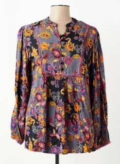 Blouse Agathe & Louise Noir Manches Longues