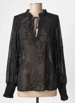 Blouse Desigual Noir Manches Longues