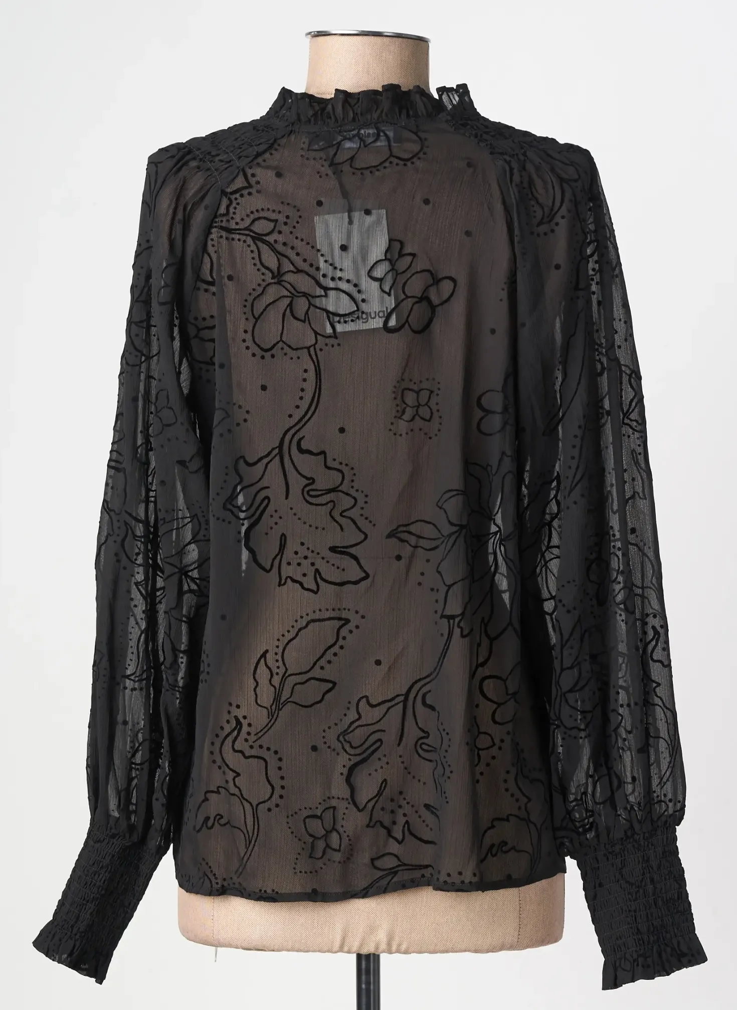 Blouse Desigual Noir Manches Longues