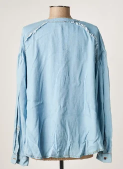 Blouse Eva Kayan Bleu Manches Longues