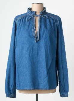 Blouse Grace & Mila Bleu Manches Longues