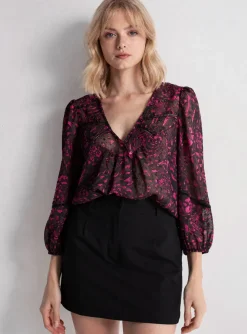 Blouse Ikks Noir Manches Longues