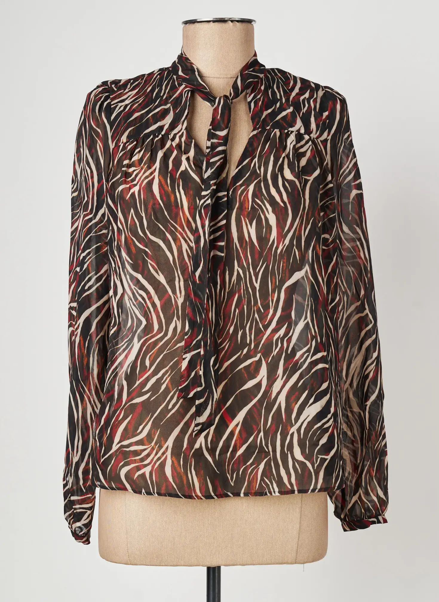 Blouse Ikks Noir Manches Longues