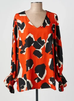 Blouse Joseph Ribkoff Orange Manches Longues
