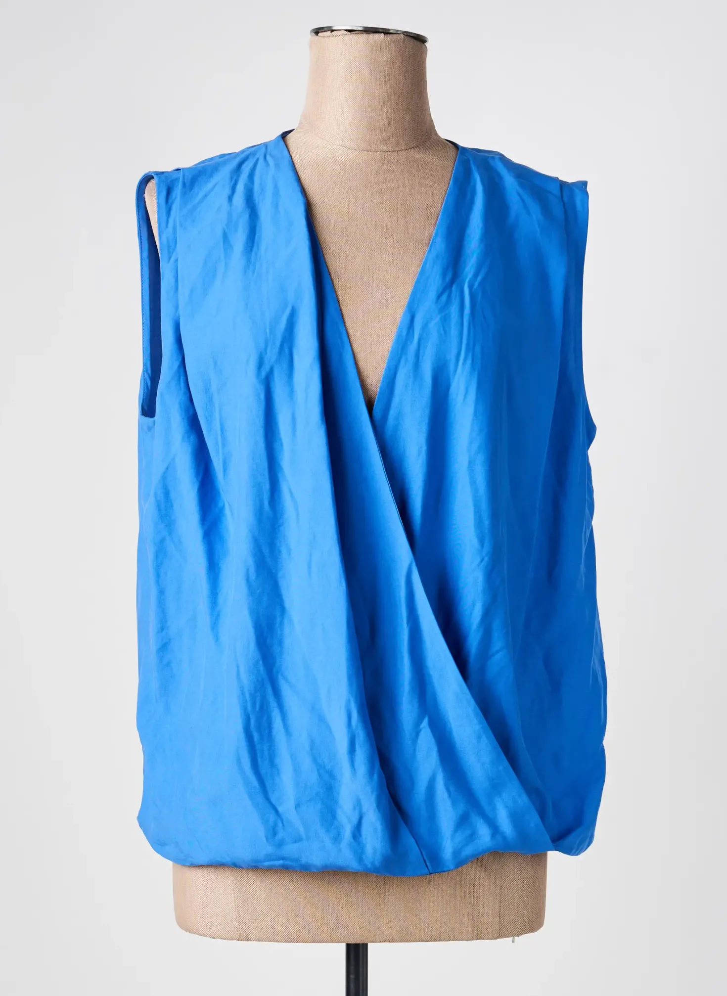 Blouse Mango Bleu