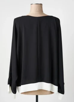 Blouse Quattro Noir Manches Longues
