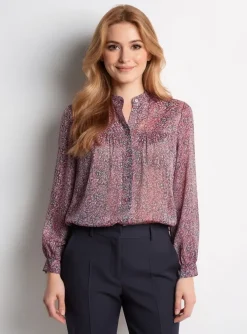 Blouse Quattro Rose Manches Longues