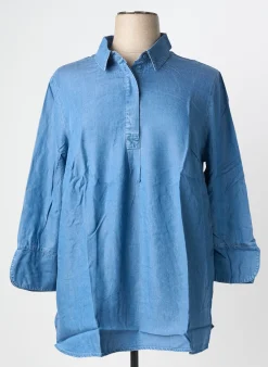 Blouse Sheego Bleu Manches Longues