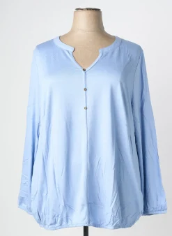 Blouse Sheego Bleu Manches Longues