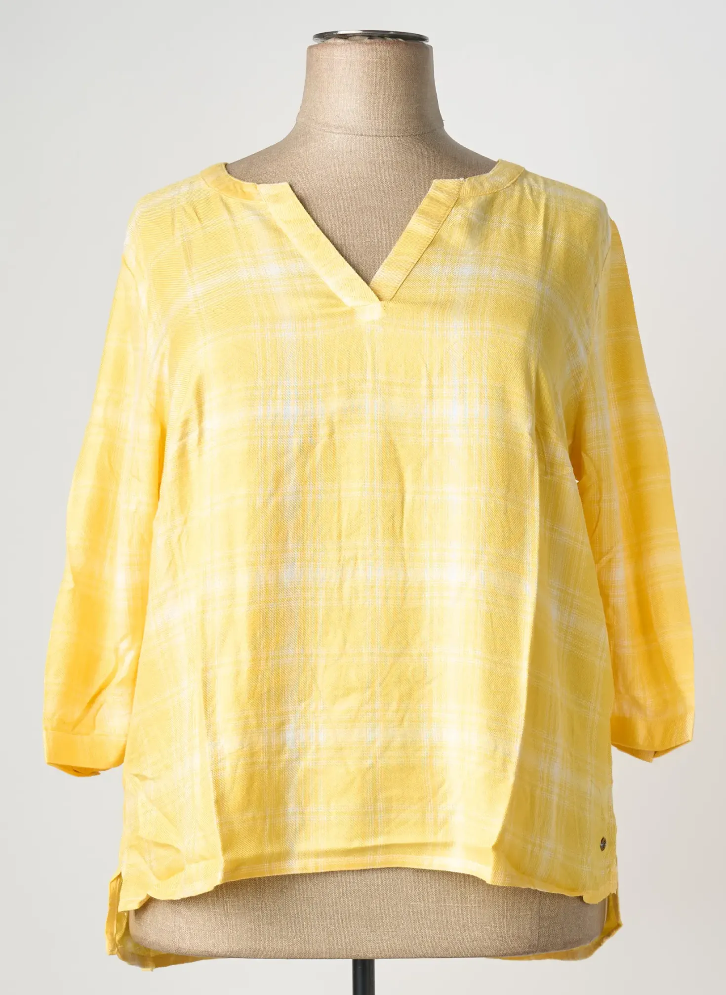 Blouse Sheego Jaune Manches 3/4