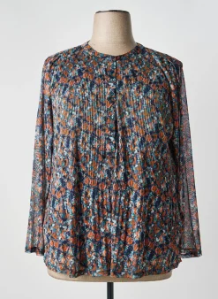 Blouse Tom Tailor Bleu Manches Longues