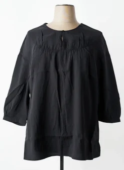 Blouse Triangle Noir Manches Longues