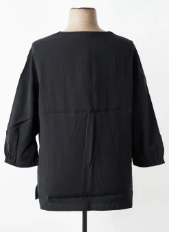 Blouse Triangle Noir Manches Longues