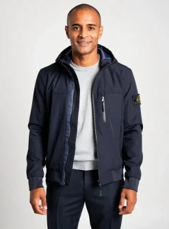 Blouson Just Key Bleu