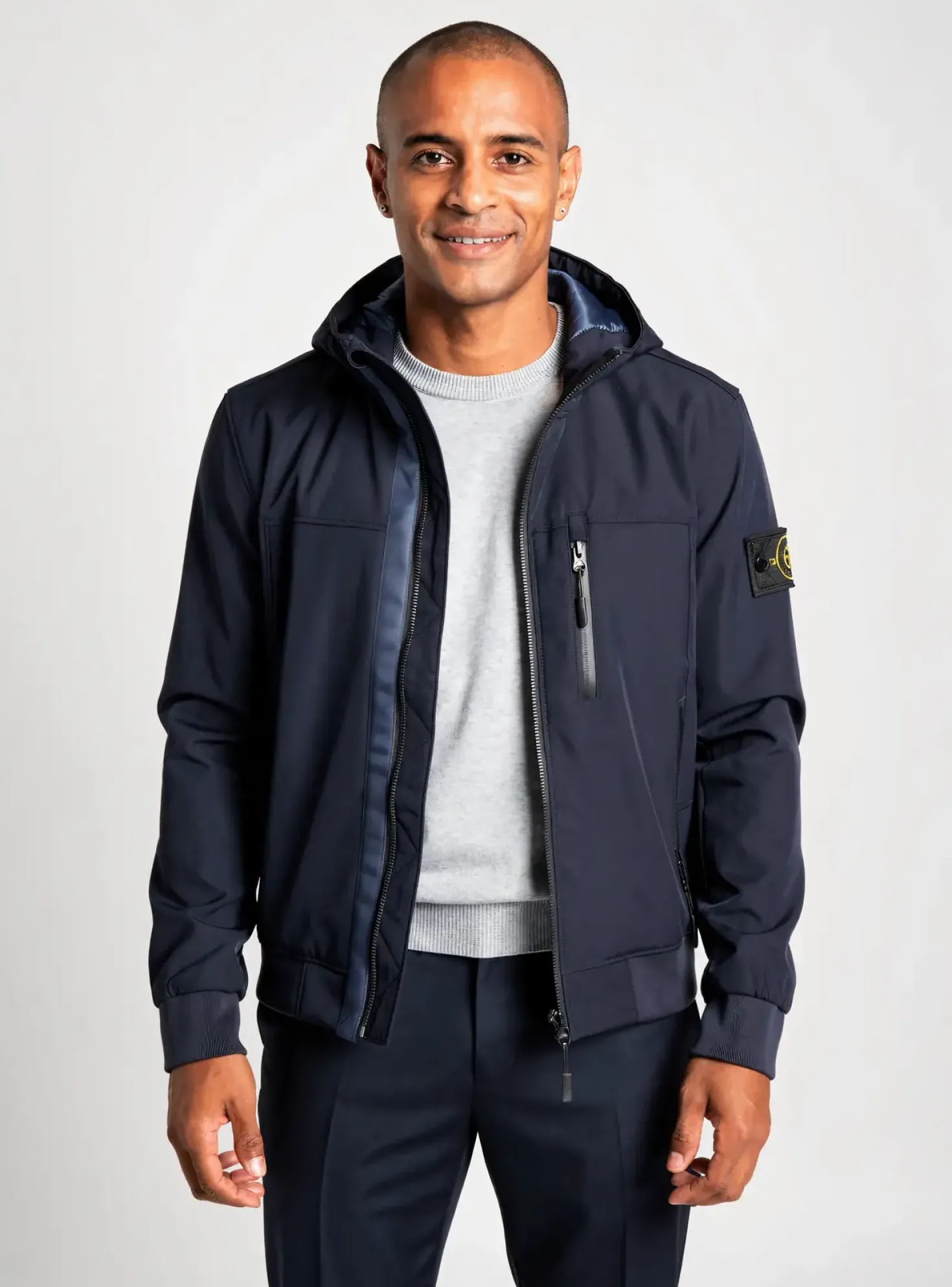 Blouson Just Key Bleu