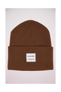 Bonnet Jack & Jones Marron