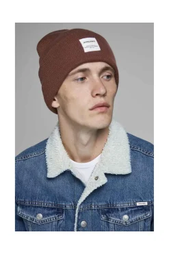 Bonnet Jack & Jones Marron