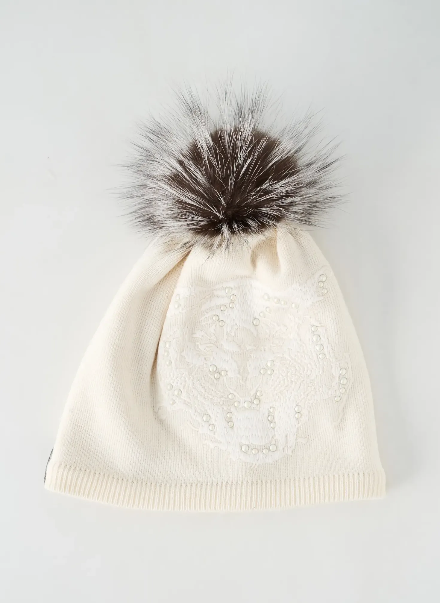 Bonnet Point Neige Beige