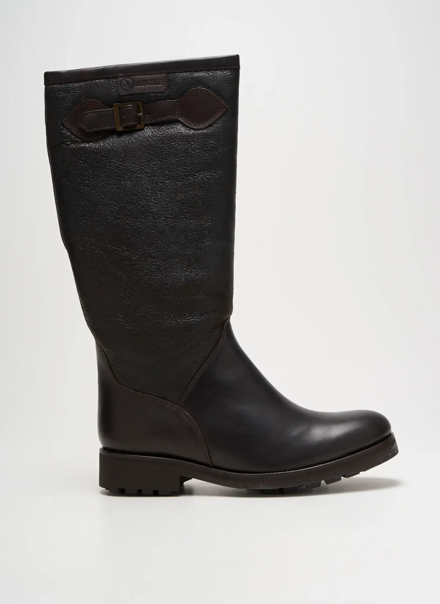 Bottes Aigle Marron Talon Plat Jusqu'à 3cm