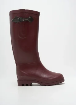 Bottes Aigle Violet Talon Plat Jusqu'à 3cm