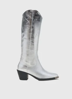 Bottes Astrid Black Label Argent
