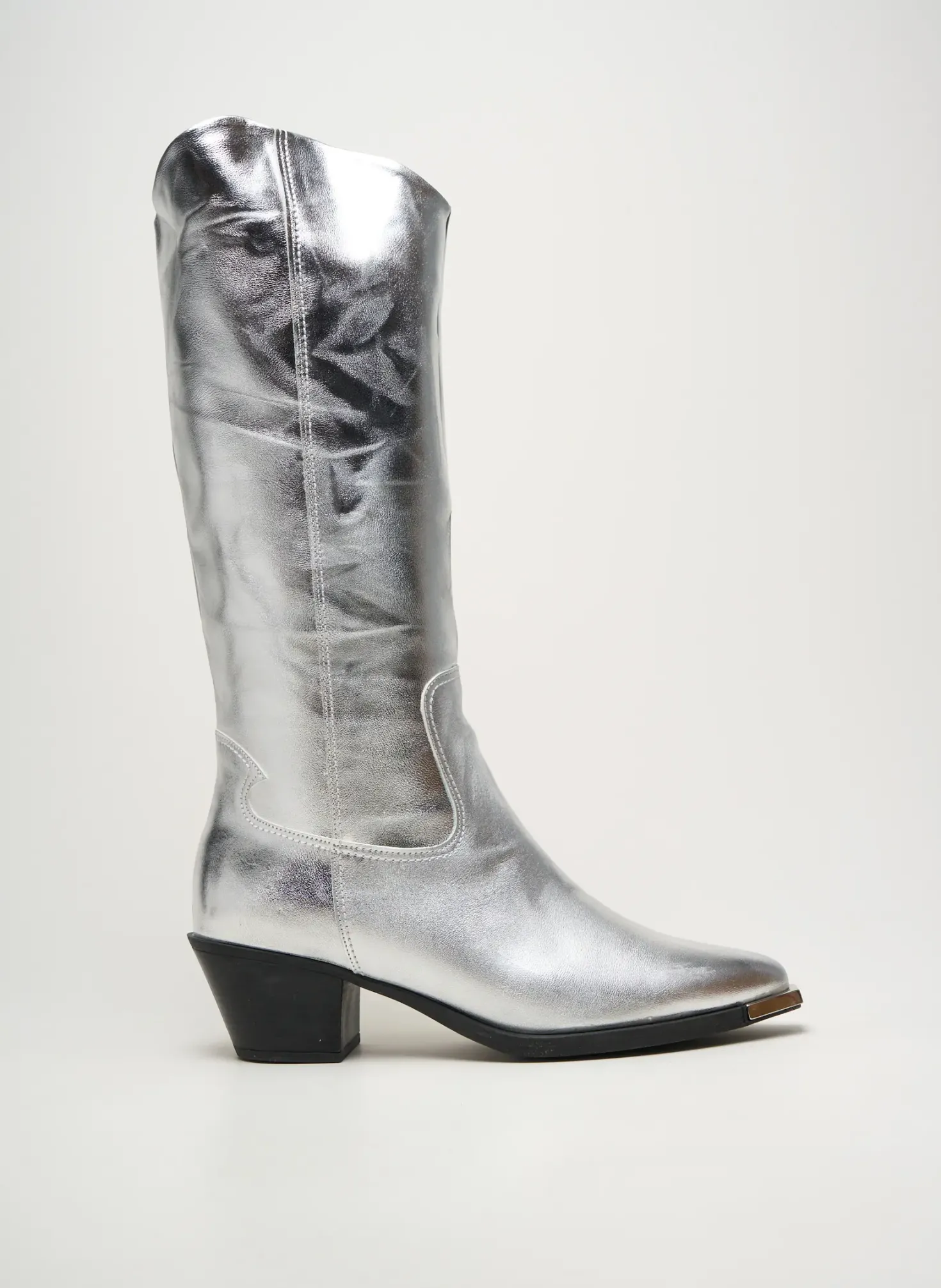 Bottes Astrid Black Label Argent