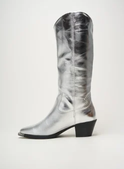 Bottes Astrid Black Label Argent
