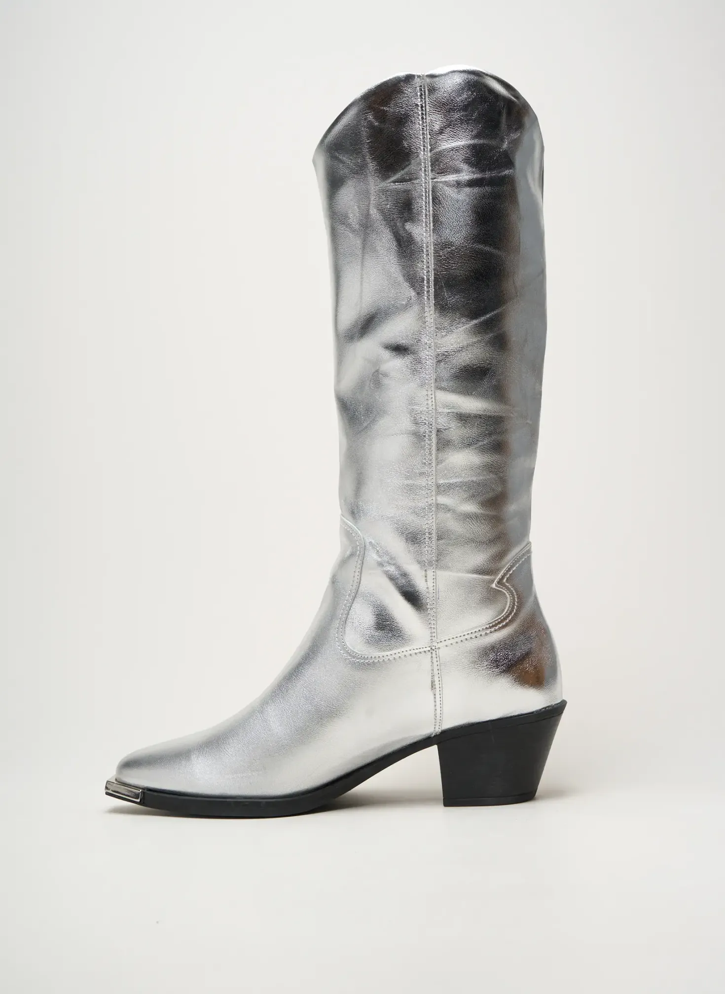 Bottes Astrid Black Label Argent