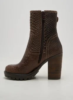 Bottes E-cow Marron Talon De 7 À 9cm