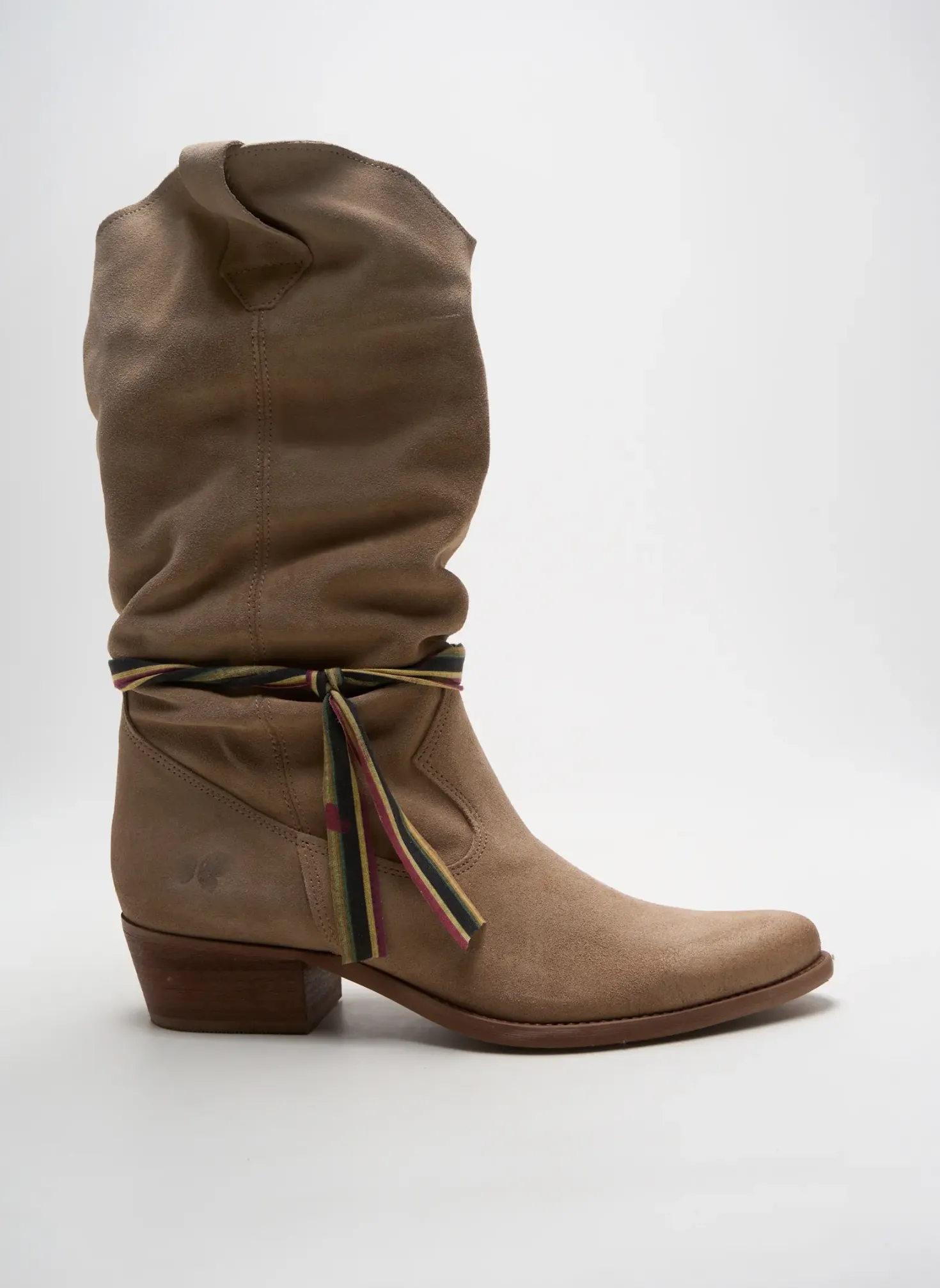 Bottes Felmini Beige Talon De 4 À 6cm