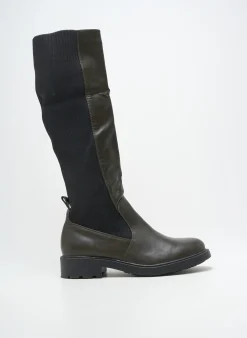 Bottes Findlay Vert Talon Plat Jusqu'à 3cm